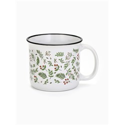 Кружка керамическая, новогодняя «Листья», 450 мл