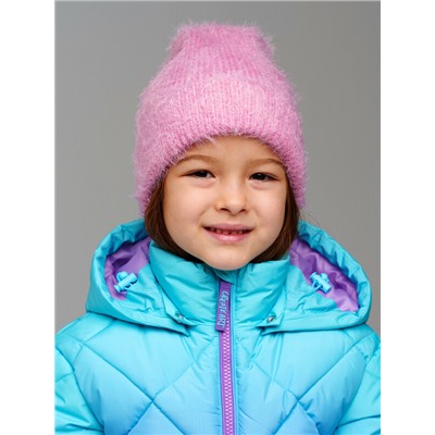 Комплект трикотажный для девочек: шапка, варежки