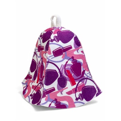 Шапка для бани и сауны «Косметика», полиэфир 70%, шерсть 30%, «Добропаровъ»