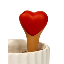 Автополив для комнатных растений «Сердечко», 14×4.6 см, керамика, набор 4 шт., МИКС