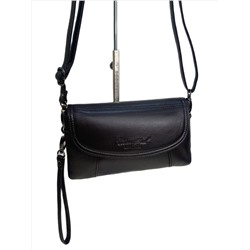 Женская сумка из натуральной кожи, цвет черный