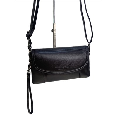 Женская сумка из натуральной кожи, цвет черный