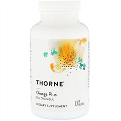 Thorne Research, Omega Plus, 90 желатиновых капсул