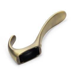 Крючок мебельный CAPPIO NOTE, двухрожковый, цвет бронза