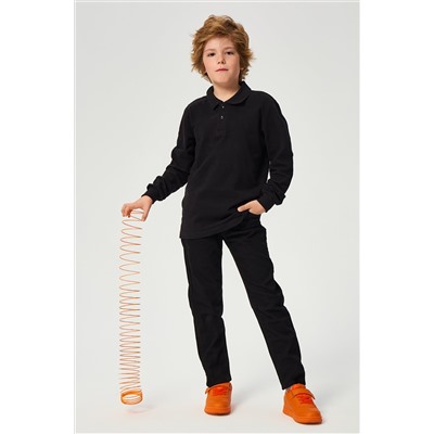 Рубашка-поло с длинным рукавом для мальчика Happyfox