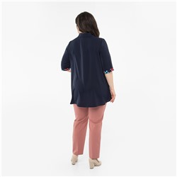 Туника, текстиль, темно-синий