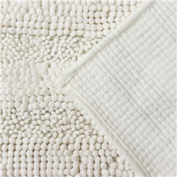 Коврик для дома LaDо́m, букли, плотность 1900 г, 50×80 см, белый
