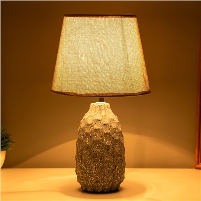 Лампа настольная «Баожэй» 1×40 Вт Е14 серый 20×20×34 см