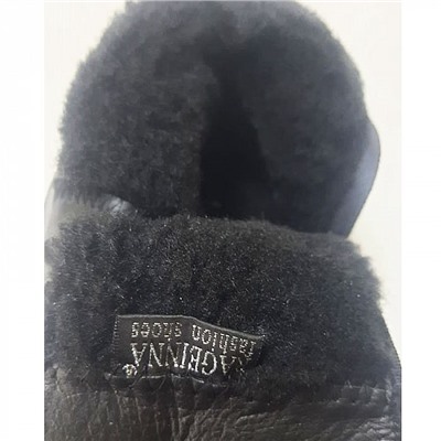 P4214 черн Ботинки зима женские (35-40)/6