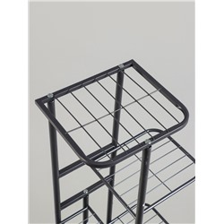 Подставка для цветов Greengo, 6 полок, 44×22×105 см, напольная, металл, тёмно-серая