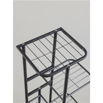 Подставка для цветов Greengo, 6 полок, 44×22×105 см, напольная, металл, тёмно-серая
