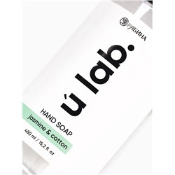 Мыло для рук жидкое, 450 мл, аромат хлопка и жасмина, ULAB