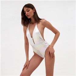 Купальник женский слитный MINAKU, размер 48, перламутровый