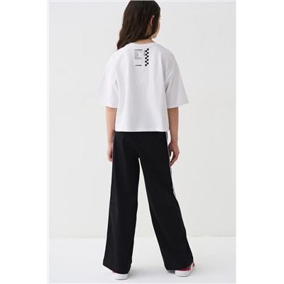 Комплект трикотажный для девочек: фуфайка (футболка), брюки PLAYTODAY, 1240270