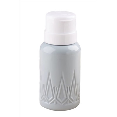 Kristaller Косметический флакон для жидкости с помпой, серый, 200 мл KRISTALLER, 1111445