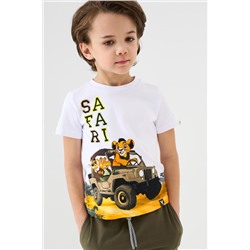 Фуфайка трикотажная для мальчиков (футболка) PLAYTODAY, 1240605