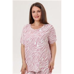 Туника женская  4129/17/Белый, пудровый