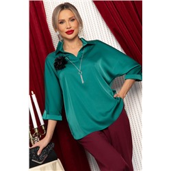 Блуза Шахерезада (изумрудная) Б14675-18М