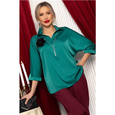 Блуза Шахерезада (изумрудная) Б14675-18М