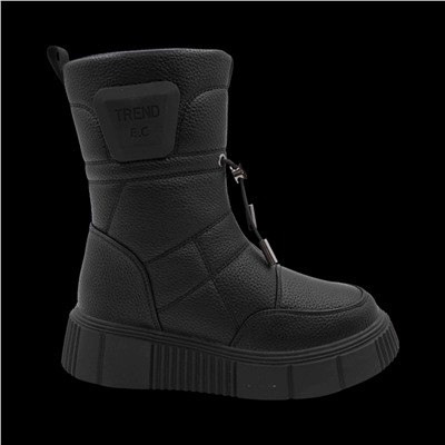 Сапоги на меху 3095В-1 черные