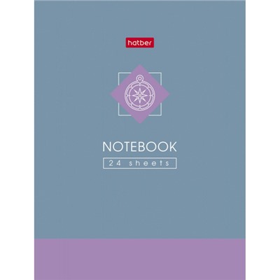 Записная книжка А6  24л клетка "Сила в деталях" мат.лам (091595) Хатбер