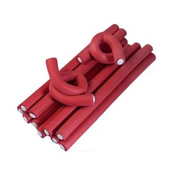 Dewal Бигуди-бумеранги BUM-12180, 12 ммх180 мм, красный, 10 шт 1642
