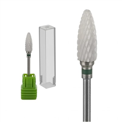 Nail Art Фреза керамическая кукуруза Н0615ТВ-С, зеленый 13244