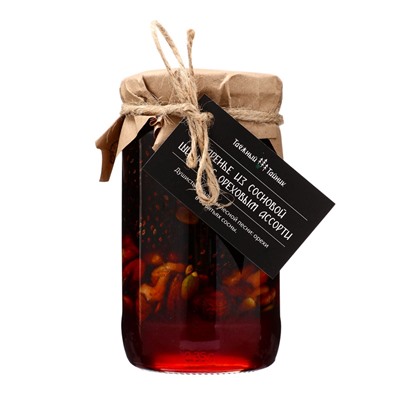 Варенье из сосновой шишки с ореховым ассорти, 450 г