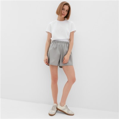 Шорты женские MINAKU: Basic line, серые, размер 42