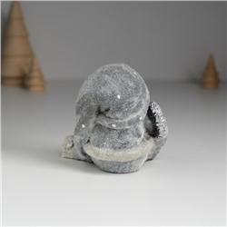 Фигурка полистоун «Гном в сером длинном колпаке с белой бородой», 8.5×7×7.2 см, МИКС