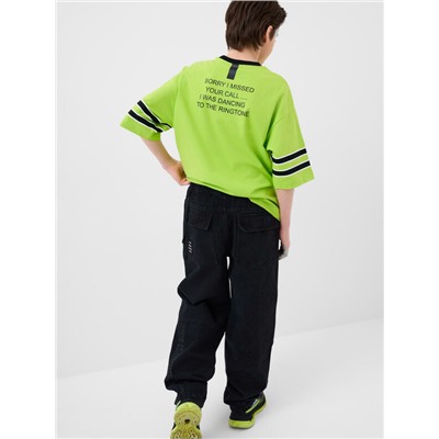 Брюки текстильные джинсовые для мальчиков