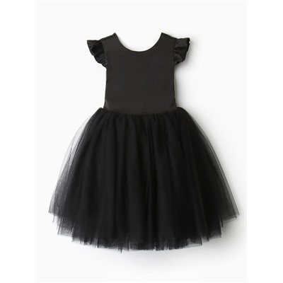 Платье нарядное для девочки MINAKU: PartyDress, рост 98-104 см, чёрный
