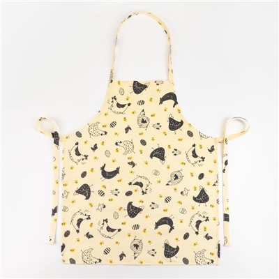 Фартук кухонный «Доляна» Chicken farm, 60×70 см, 100% хлопок, 164 г/м²