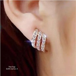 Серьги 3 полоски