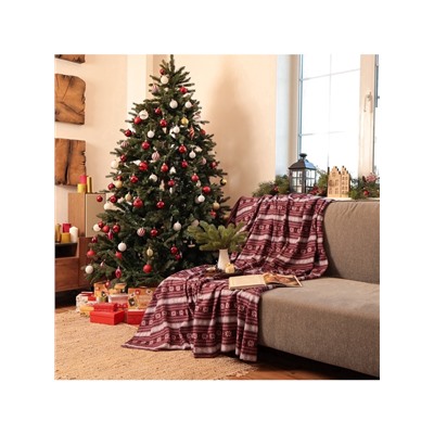 Плед флисовый новогодний «Экономь и Я. Зимний орнамент», 150×130 см