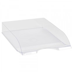 Лоток для бумаг горизонтальный ДЕЛЬТА прозрачный ЛТГ-30463 Стамм