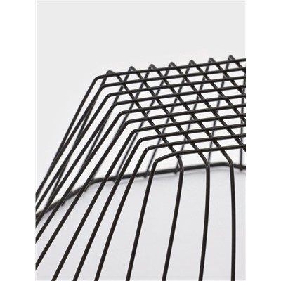 Корзинка - ваза для фруктов «Квадраты», 29×11.5 см, чёрная