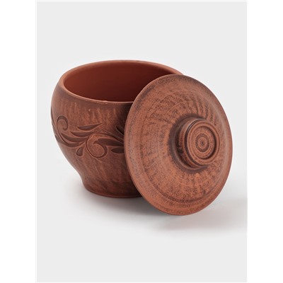 Горшочек для запекания «Вьюнок», 550 мл, 12×10 см, красная глина