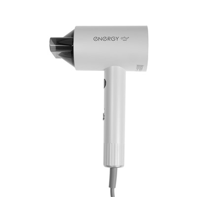 Фен Energy EN-856, 1600 Вт, 2 скорости, 3 температурных режима, ионизация, дисплей, белый