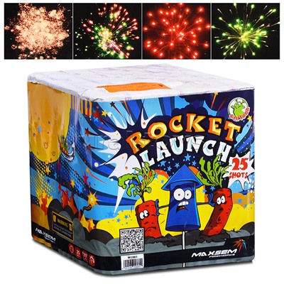 Батарея салютов "Rocket Launch" (1" х 25 залп.) * в кор. 12 шт. Срок до 01.02.28