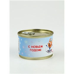 Леденцы монпансье в консервной банке «Три кота Новый год» 3 шт.