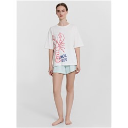 КОМПЛЕКТ ЖЕНСКИЙ (ДЖЕМПЕР, ШОРТЫ) 592591