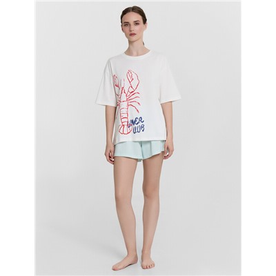 КОМПЛЕКТ ЖЕНСКИЙ (ДЖЕМПЕР, ШОРТЫ) 592591