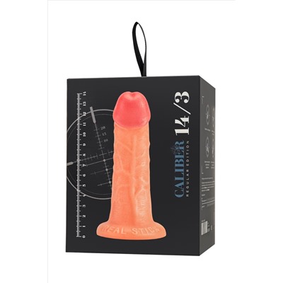 Телесный фаллоимитатор RealStick CALIBER - 14 см.