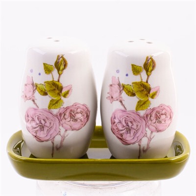 60261 Набор для специй 3пр Розовый сад доломит LR (х72)