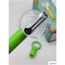 Овощечистка для чистки овощей и фруктов нержавеющая сталь, с контейнером