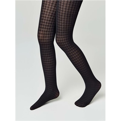 Нарядные CONTE CHANEL Колготки с рисунком «гусиная лапка»