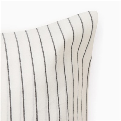 Наволочка «Этель» White stripes, 50×70 см, жатый хлопок