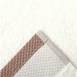 Полотенце махровое Love Life Honey, 70×140 см, хлопок 100%, молочное