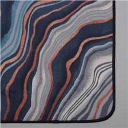 Коврики для ванной и туалета Доляна «Каменная лагуна», 2 шт., 50×80 см, 50×40 см